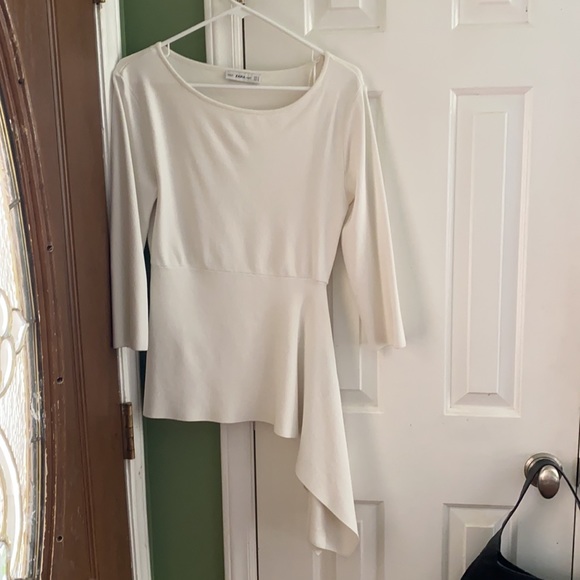 Zara Asymmetrical Peplum Top - Picture 5 of 5